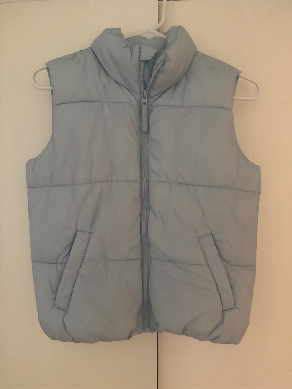 Old Navy Light Blue Quilted Kids Puffer Vest